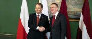 Wizyta ministra Radosława Sikorskiego na Łotwie