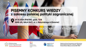 Konkurs wiedzy o polskiej polityce zagranicznej organizowany przez Regionalny Ośrodek Debaty Międzynarodowej w Gdańsku