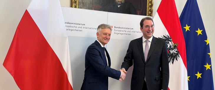Wiceminister spraw zagranicznych Marek Prawda z wizytą w Wiedniu