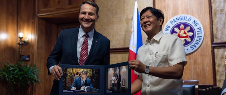 Minister Radosław Sikorski z wizytą na Filipinach